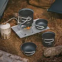 Набор посуды Naturehike NH18T018-G, серый
