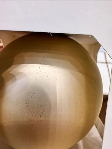 Оформительский шар Finery, 8 см, матовый золотистый