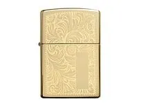 Зажигалка ZIPPO Venetian с покрытием High Polish Brass, латунь/сталь, золотистая, 38x13x57 мм
