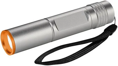 Водонепроницаемый фонарик IPX-4 CREE R3, серебристый