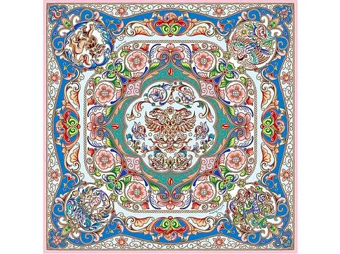 Платок Шедевры русских эмальеров