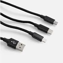 Кабель Triple Charge в футляре ver.2, черный