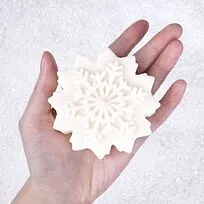 Свеча Snowflame 1, белая, 8 см