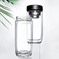 Термос стеклянный с LED-дисплеем Smartview, чёрный