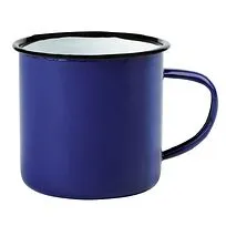 Эмалированная металлическая кружка RETRO CUP 350 мл, синий