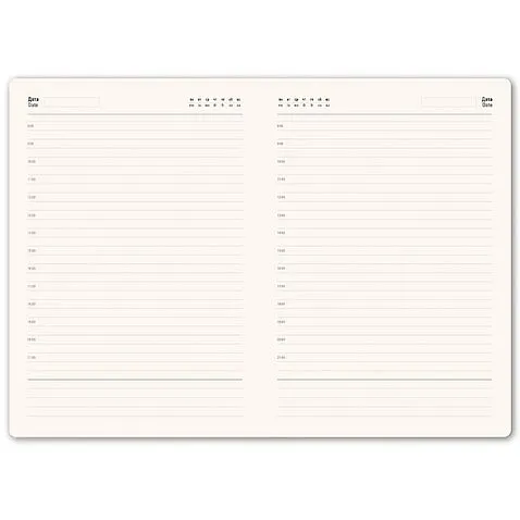 Ежедневник недатированный Solas, формат А5, с магнитом, красный, кремовый блок  в линейку