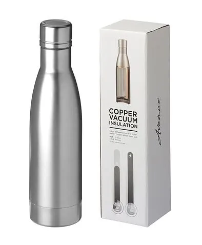 Термос-бутылка Vasa с вакуумной медной изоляцией высокого класса 500мл, серебристый Термос-бутылка Vasa с вакуумной медной изоляцией высокого класса 500мл, серебристый