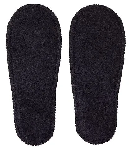 Тапочки белые/серые с отворотом без вышивки