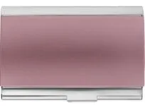 Визитница Смит, розовый/серебристый