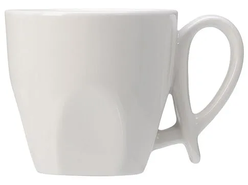 Кофейная пара с бамбуковым блюдцем Mandy, белый (Р)