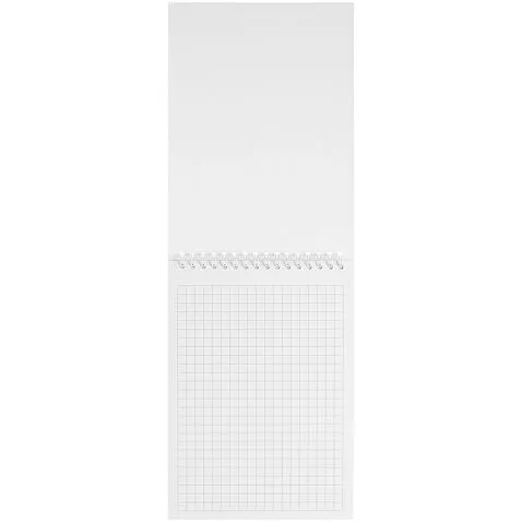 Блокнот Issa в клетку, белый