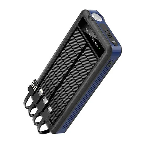 Внешний аккумулятор Xyron с солнечной панелью, 10000 mAh, синий