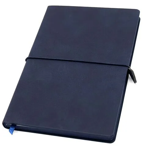 Ежедневник A5 недатированный Massimo в мягком переплёте, темно-синий