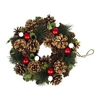Новогодний венок New Year, диаметр 22 см