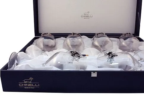 Комплект бокалов для красного вина 6 шт  UVA BLACK в подарочной упаковке 