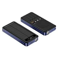 Внешний аккумулятор Xyron с солнечной панелью, 10000 mAh, синий