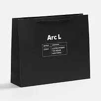 Пакет бумажный Arc S, черный