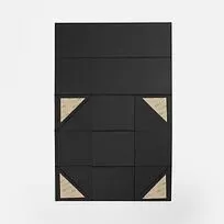 Коробка складная под бутылку Color Jacket Fold, черная