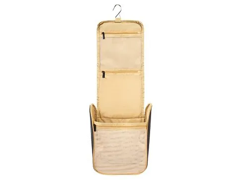 Несессер TORBER, дорожный, чёрный/бежевый, полиэстер 300D, 27 х 22 х 11 см