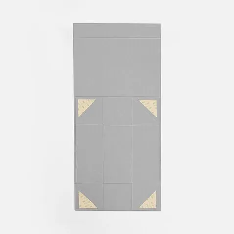 Коробка складная Quadra Fold, серая