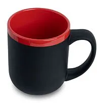 Кружка Barrel, софт-тач, чёрно-красная