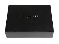 Зажим для денег BUGATTI КОМЕТА | COMET, с защитой данных RFID, черный, натуральная воловья кожа, 11х0,5х8,5 см