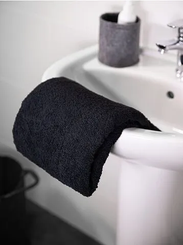 Полотенце Odelle, большое, черное