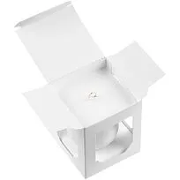 Елочный шар Gala Matt в коробке, 8,5 см, белый