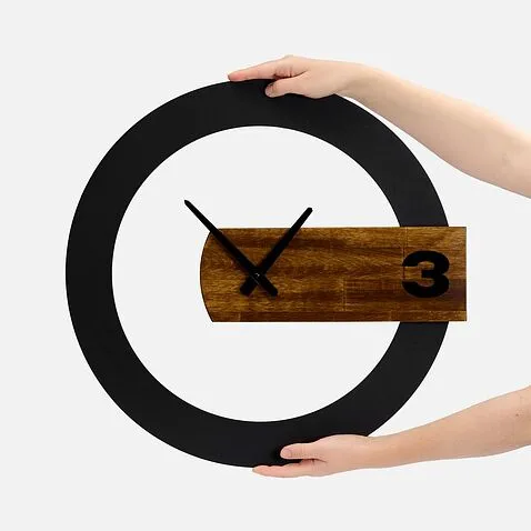 Часы TimeLord, черные с коричневым