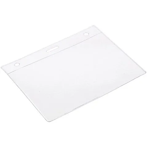 Карман для бейджа Lucid, горизонтальный, из фактурного ПВХ