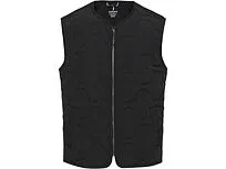 Quartz утепленный жилет унисекс из переработанного материала GRS - сплошной черный
