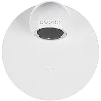 Станция беспроводной зарядки с часами и подсветкой GlobeBee, белая