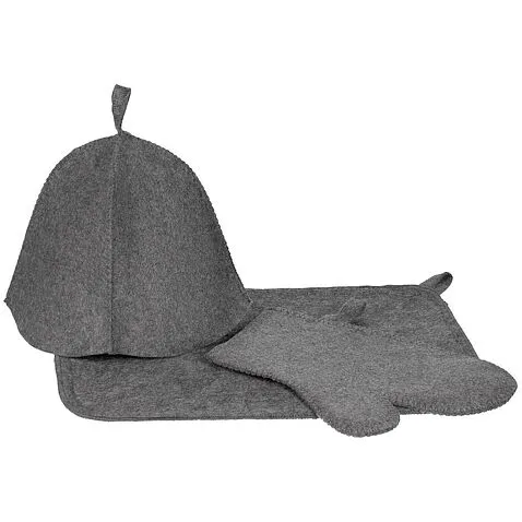 Банный набор Great Heat Therapy, мужской, светло-серый