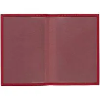 Обложка для паспорта Shall, красная