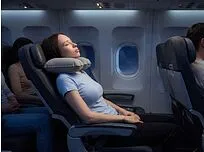 Надувная подушка под шею в чехле Sleep, темно-серая