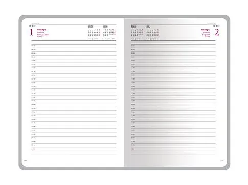 Ежедневник А5 датированный Sidney Nebraska 2026, синий (золотой обрез, золотые уголки)