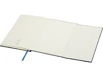 Блокнот Alejandra формата А5 с твердой обложкой из переработанной кожи - Синий