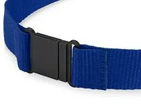 Ланьярд с карабином и замком безопасного разрыва, синий