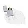 Зажигалка ZIPPO Classic с покрытием Satin Chrome™, латунь/сталь, серебристая, матовая, 38x13x57 мм