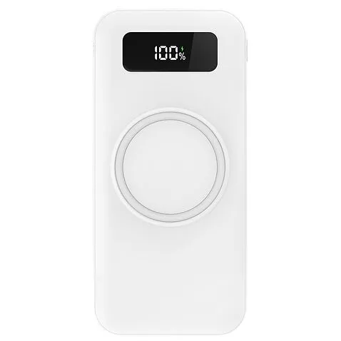 Внешний аккумулятор Authority с беспроводной зарядкой (5W), 10000 mAh, белый