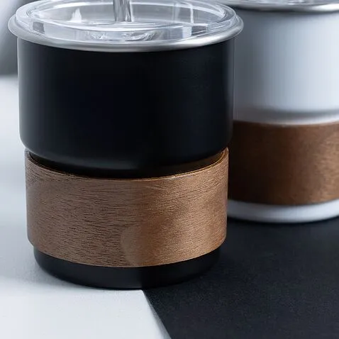 Кружка металлическая Timber, чёрная