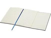 Блокнот Alejandra формата А5 с твердой обложкой из переработанной кожи - Синий