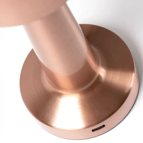 Настольная лампа REIKI cо встроенной батареей HF-8, розовое золото