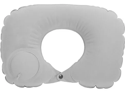 Подушка под шею с помпой Push, серый