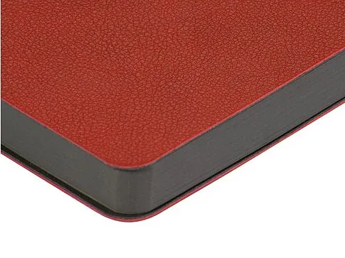 Ежедневник А5 датированный Boston 2026, красный с серым обрезом