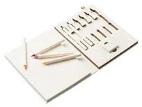 Набор цветных карандашей и листочков для рисования из молочной бумаги Artify, молочный