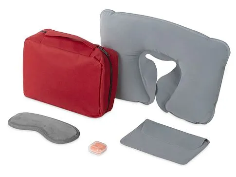 Набор для путешествий Comfy Flight, красный