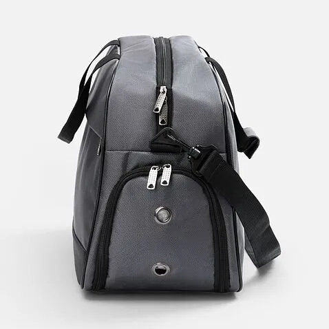 Спортивная сумка Atlantes, светло-серая с черным