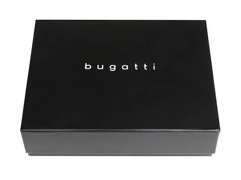 Портмоне для кредитных карт BUGATTI ЧЕРНАЯ МАГИЯ | BLACK MAGIC, с защитой данных RFID, черное, натуральная кожа козы, 10х0,5х7 см