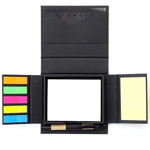 Набор для записей со стикерами Notora, черный